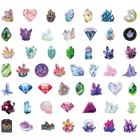 Crystal Stickers - Assorted 50 Pack - Picture 10 of 11